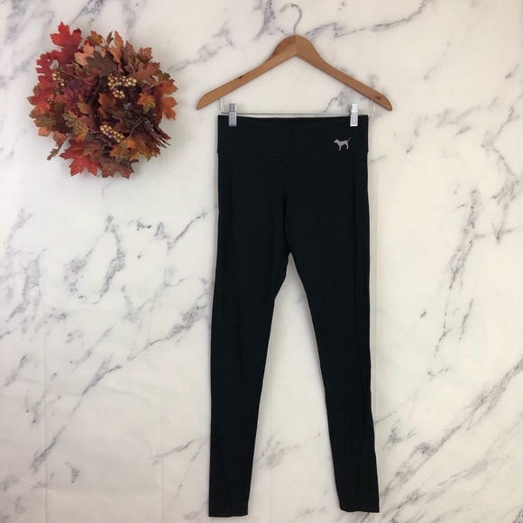 PINK Victoria's Secret Pants - PINK YOGA Solid Black Leggings.